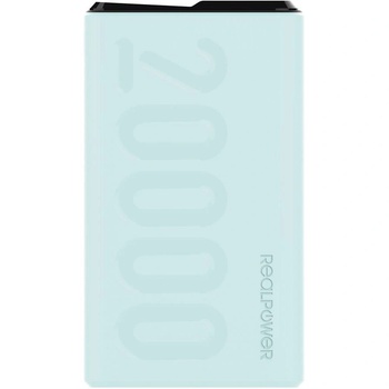 RealPower PB-20000 PD преносимо зарядно устройство 20000 mAh, синьо (323373)