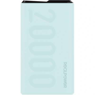RealPower PB-20000 PD преносимо зарядно устройство 20000 mAh, синьо (323373)