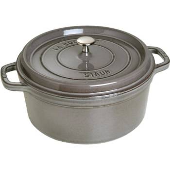 ZWILLING zwilling staub la cocotte тенджера с капак, кръгъл, 6.7l, чугун, сив (40509-314-0)