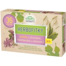 Herbofitky s jitrocelem, mateřídouškou a vit.C 36ks