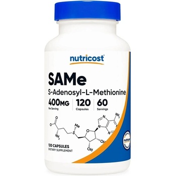 Nutricost SAM-e Аденозилметионин 200 mg 120 капсули | Nutricost (67355 (430101) NC)