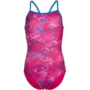 arena daly swimsuit light drop back girls freak rose/blue china 140cm