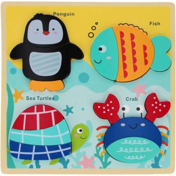 BAM BAM Дървен пъзел Bam Bam - Воден свят (541643)