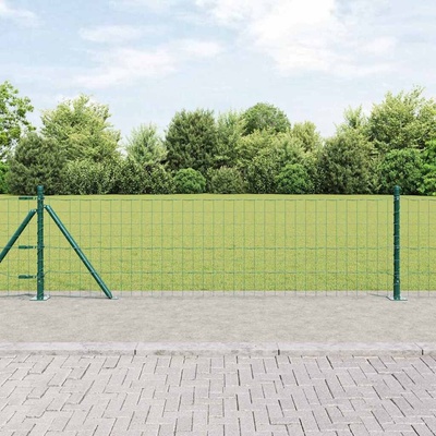 OMAXI Evropský plot s betonovou základnou 50 x 0,4 m Zelená Síťovina 242433