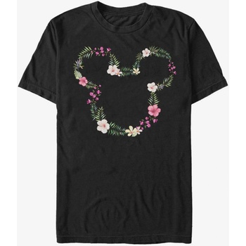 ZOOT. Fan Черна мъжка тениска на Disney с цветя на Мики ZOOT. Fan | Cheren | МЪЖЕ | L