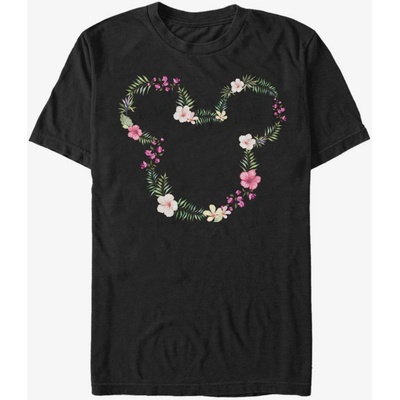 ZOOT. Fan Черна мъжка тениска на Disney с цветя на Мики ZOOT. Fan | Cheren | МЪЖЕ | L