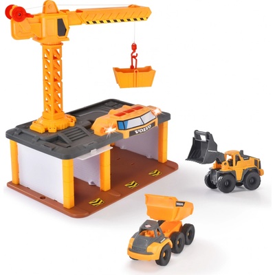 Dickie Construction Volvo Construction Station Bagr Sklápěč