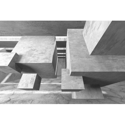 DIMEX ART Флизелинов фототапет абстрактни бетонни стени 375 x 250 см