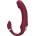 Loveline Shots Loveline Bendable Vibrating Strapless Strap on Merlot Grape