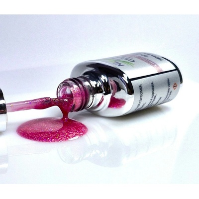 NL nails professional UV LED Gellak Glitter Rosa Glow 8 ml