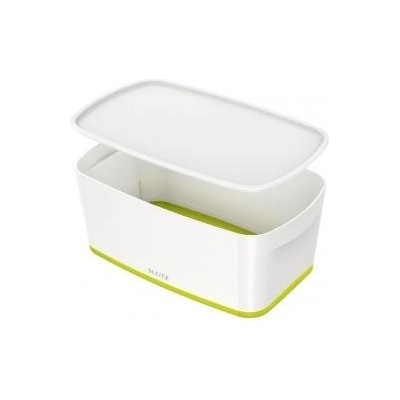 Leitz Úložný box s vekom MyBox, veľkosť S biela/zelená