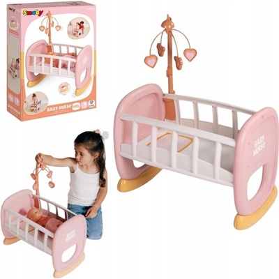 Smoby Dětská kolébka pro panenku s kolotočem