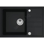 Alveus 1149126 - Кухненска мивка INTERMEZZO 68x48 см гранит/черен (AV0079) Мивка за вграждане