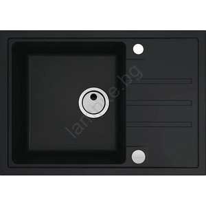 Alveus 1149126 - Кухненска мивка INTERMEZZO 68x48 см гранит/черен (AV0079) Мивка за вграждане