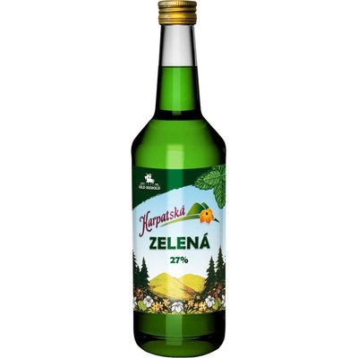 Karpatská Zelená 27% 0,5 l (čistá fľaša)