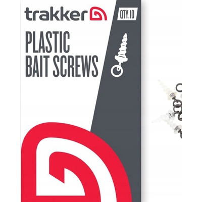 TRAKKER Vrtáčik Plastic Bait Screws Číra 10ks