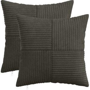 vidaXL Калъфка за възглавница 2 pcs ALMELO Антрацит 40 x 40 cm (914191)