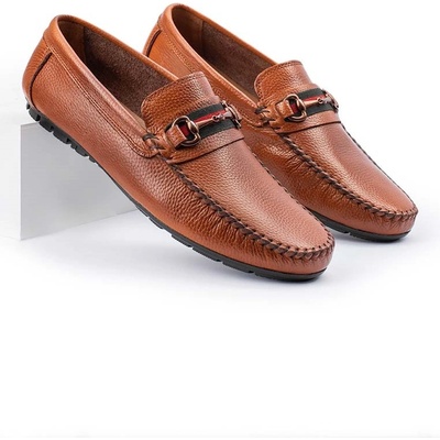 Alexander garcia Мъжки мокасини от естествена кожа - Кафяви 20230321116 (381528_Кафяво)