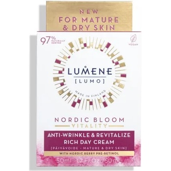Lumene Nordic Bloom Vitality Anti-Wrinkle & Revitalize Rich Day Cream - Дневен крем за лице против бръчки 50мл