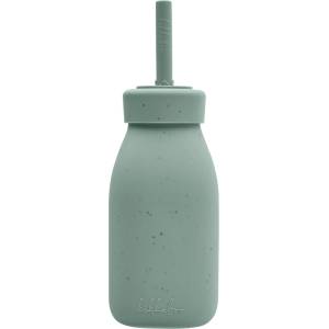 KikkaBoo Силиконово шише със сламка KikkaBoo Platinum Silicone - Sage, 200 ml (31302050019) - ozone