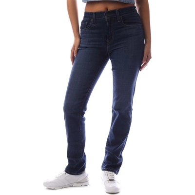 Levi's Юношески дънки Levis Women's High-Rise Junior Straight Leg Jeans - Chls Carbon Glw