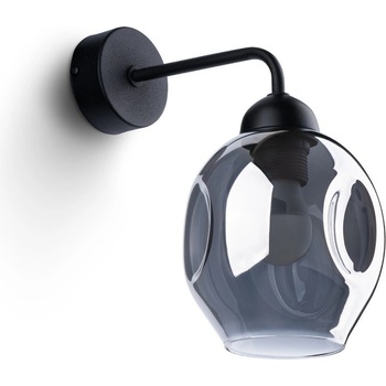 Sollux Черна стенна лампа ø 25 cm Garten - Sollux (NL.1143)