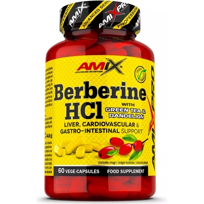 Amix Nutrition Berberine HCl with GreenTea & Dandelion 60 kapsúl