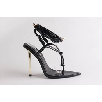 Image 1 of No Doubt Сандали No Doubt Women's Pointed Toe Tie Strap Flat Sandal - Black