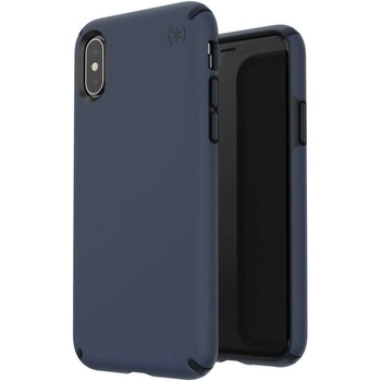 Speck Presidio Pro Case - удароустойчив хибриден кейс за iPhone XS, iPhone X (тъмносин)