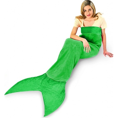 Snuggie Z 3 Deka v tvare morskej panny MERMAID zelená