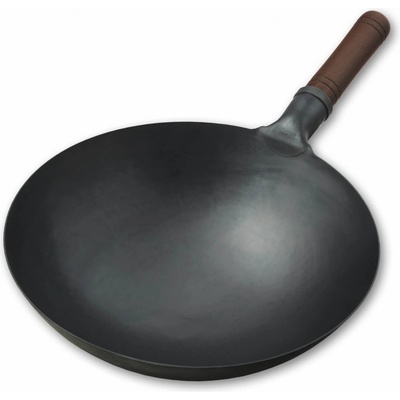 Asijská pánev WOK ocelová 32 cm, kulaté dno