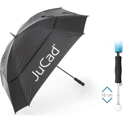 JuCad Telescopic Windproof Umbrella 68" černá