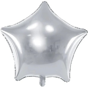 PartyDeco Балон от фолио Звезда, сребрист, 70 см