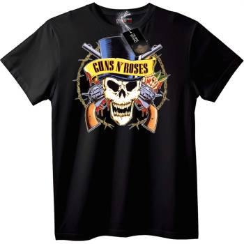 NOONEBRAND Тениска Guns N' Roses Skull - 2XL, Black