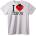 NOONEBRAND Тениска Обичам Исус Пиксел Сърце - 2XL, White