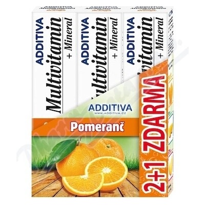 Additiva Multivitamin+mineral Pomera 3x20.šum.tabliet
