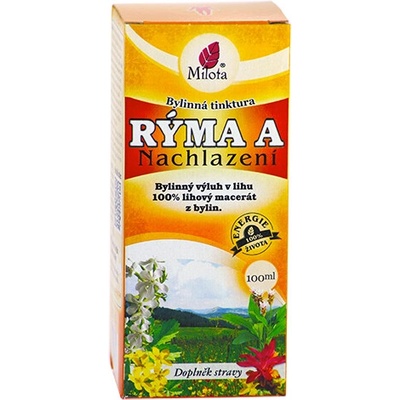Milota Rýma a nachlazení Bylinná tinktura 100 ml
