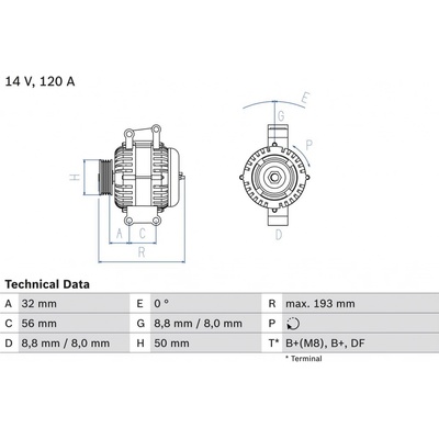 Generátor BOSCH 0 986 047 660