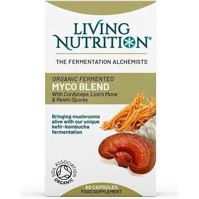 Living Nutrition Fermentovaná směs vitálních hub 60 kapslí
