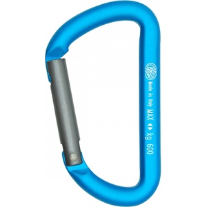 Kong Карабинер за екипировка Kong Mini D Gear carabiner - Cyan / Grey - размер Straight Gate (324-0037-0211)