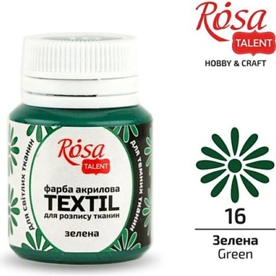 Rosa talent farby na textil green 16 20 ml