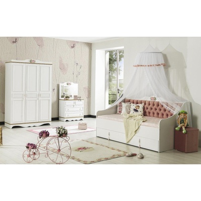 Детски комплект Luna V2 бяло и розово