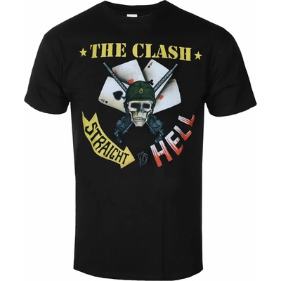 ROCK OFF мъжка тениска Clash - Straight To Hell Single - ЧЕРЕН - ROCK OFF - CLTS15MB