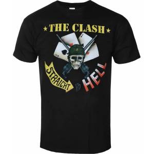 ROCK OFF мъжка тениска Clash - Straight To Hell Single - ЧЕРЕН - ROCK OFF - CLTS15MB