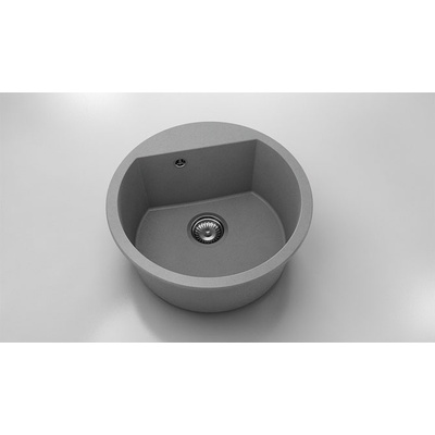 FAT Кръгла мивка Vanguard 223, Fat Granite, 1007 Тъмносив, с включен сифон