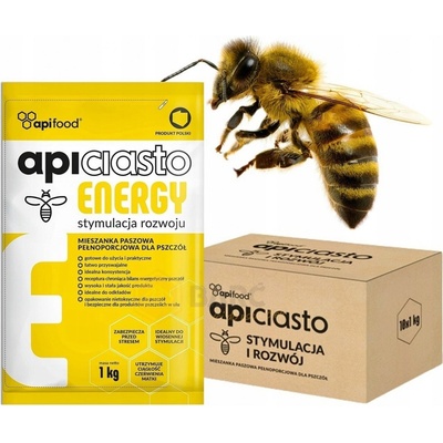 APIFOOD Apiciasto SUPPROT 10 ks x 1 kg krmivo těsto pro včely