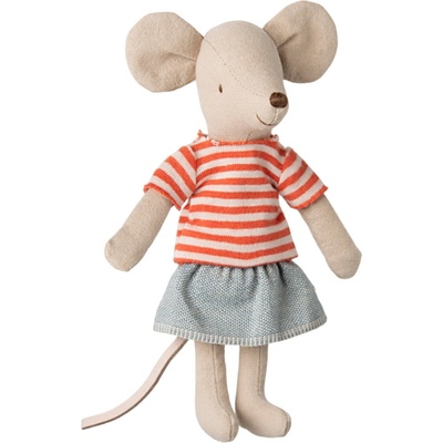 Maileg Myška Mimie Big Sister červená textil