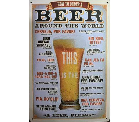Ceduľa Beer Around The World