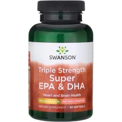 Swanson Triple Strength Super EPA & DHA 900 mg [60 Гел капсули]