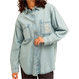 Billabong Дамска риза с копчета Billabong Women's Down The Coast Shirt - Washed Blue - размер XS (133-1559-0211)
